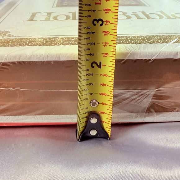 Vtg Bible King James Version Regency 700W Red Letter 1971 White Cover Sealed! - Picture 8 of 8